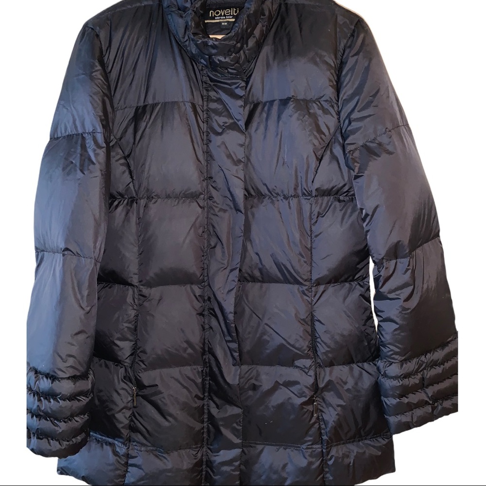 Novelti Junior mid length Black Puffer Winter Coat Medium